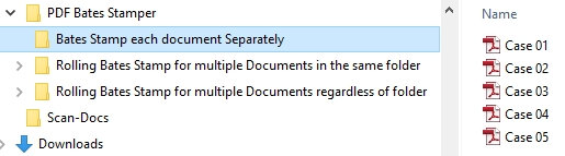 10 VDOCS Bates Stamping each Document Separately